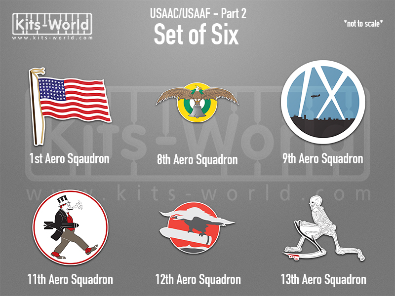 Kitsworld SAV Sticker Set - USAAC/USAAF - Part 2  